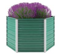 QZZCED Jardinière surélevée en acier galvanisé pour jardin, balcon ou patio, profondeur et largeur pour plantes, légumes, herbes et fleurs, design à fond ouvert pour un meilleur drainage
