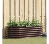 QZZCED Lit surélevé de jardin en acier avec design moderne et fond ouvert pour un meilleur drainage, pot extérieur spacieux pour plantes, fleurs et légumes, structure résistante
