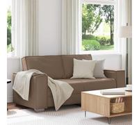 QZZCED Loveseat Canapé 180 cm avec coussin cappuccino en cuir synthétique, design moderne et minimaliste pour salon, structure résistante et confortable pour petits et grands espaces, 180 cm