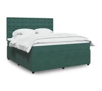 QZZCED Matelas à ressorts ensachés avec tête réglable et protège-matelas respirant, tissu en velours doux, support individuel et lattes en bois pour un maximum de confort