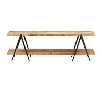 QZZCED Meuble TV - 160 x 40 x 50 cm - En bois massif de mangue - Pour salon, chambre à coucher - Appareil de divertissement