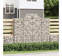 QZZCED Paniers de gabion décoratifs pour jardin, barrière sonore et mur de soutènement en pierre, fabriqués en fil galvanisé de 3,5 mm, avec crochets renforcés, idéal