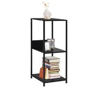 QZZCED Petite bibliothèque - Étagère décorative - Pour hôtel - 33,5 x 39,6 x 79,7 cm - En matériau dérivé du bois - Noir