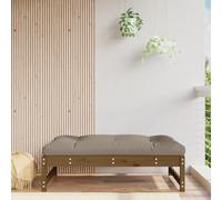 QZZCED Repose-pieds de jardin en bois de pin massif avec design à lattes, ottoman modulaire pour extérieur, résistant et stable, table basse polyvalente pour terrasse ou patio