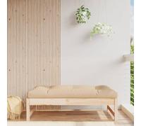 QZZCED Repose-pieds de jardin en bois de pin massif avec motif à lattes, ottoman extérieur résistant et stable pour terrasse ou patio, meuble modulaire à combiner, table basse