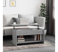 QZZCED Table basse relevable avec rangement caché, bois contreplaqué résistant à l'humidité, table d'appoint moderne pour salon, surface réglable pour écrire