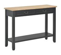 QZZCED Table d'appoint pour chambre à coucher, salon, console - Noir - 110 x 35 x 80 cm - Bois - Pour salon, chambre à coucher, bureau