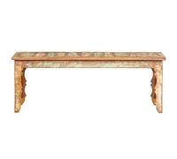 QZZCED Table d'appoint pour le salon, table basse 110 x 50 x 40 cm en bois massif recyclé pour chambre à coucher, bureau, bureau