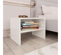QZZCED Table de chevet avec coffre universel, table d'appoint en bois contreplaqué robuste, compartiment ouvert pour rangement de magazines et livres, montage et nettoyage faciles