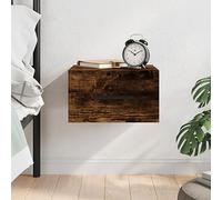 QZZCED Table de chevet flottante murale avec grand rangement, étagère auxiliaire en bois contreplaqué résistante à l'humidité, meuble décoratif pour organisation et présentation