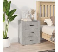 QZZCED Table de chevet moderne avec 3 tiroirs, design élégant et classique en bois contreplaqué résistant, meuble auxiliaire de rangement pour organiser et surface facile à nettoyer