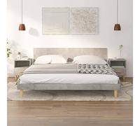 QZZCED Table de chevet style scandinave avec tiroir et compartiment, bois contreplaqué, pieds en eucalyptus solide, résistant et stable, idéal pour la décoration