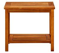 QZZCED Table de salon, table basse, 50 x 35 x 45 cm, bois massif d'acacia pour chambre à coucher, bureau, bureau