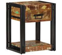 QZZCED Tables de chevet 2 pièces. Tables de chevet pour la chambre à coucher Commodes de chevet pour les pièces à vivre 40 x 35 x 50 cm en bois recyclé massif