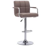 QZZCED Tabouret de cuisine pivotant avec élévateur à gaz, rembourré et repose-pieds, structure en acier chromé stable, design moderne pour bar ou décoration intérieure