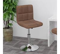 QZZCED Tabouret de cuisine rotatif avec élévateur à gaz, tapissé en tissu doux et structure en acier chromé, chaise pivotante réglable en hauteur et à 360 degrés pour barre