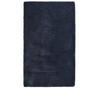 QZZCED Tapis shaggy à poils longs en polyester Bleu marine 60 x 100 cm