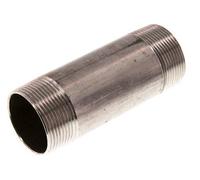 R 1 1/2'' Mamelon double en acier inoxydable 20 Bar DIN 2982 - 120mm