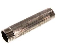 R 1 1/2'' Mamelon double pour tuyau en acier inoxydable 20 Bar DIN 2982 - 300mm