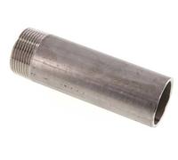 R 1 1/4'' Male x 42.4mm Raccord pour tuyau en acier inoxydable avec embout à souder 20 Bar DIN 2982 - 130mm