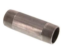 R 1 1/4'' Mamelon double en acier inoxydable 20 Bar DIN 2982 - 120mm