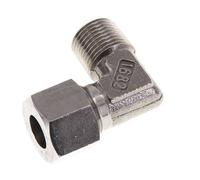 R 1/2'' mâle x 14S Raccord coudé 90° en acier inoxydable 630 Bar DIN 2353