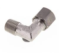 R 1/4'' mâle x 8L Raccord coudé 90° en acier inoxydable 315 Bar DIN 2353