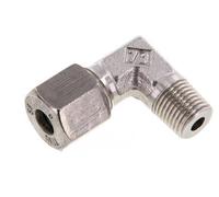 R 1/4'' mâle x 8S Raccord coudé à 90 degrés en acier inoxydable 630 Bar DIN 2353