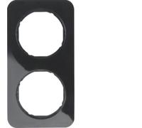 berker Berker Cadre noir/gris 2 fiches 10122145 Quantité:1