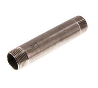 R 1'' Mamelon double pour tuyau en acier inoxydable 20 Bar DIN 2982 - 150mm