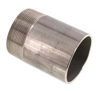 R 2 1/2'' Male x 76.1mm Raccord pour tuyau en acier inoxydable avec embout à souder 20 Bar DIN 2982 - 100mm