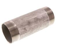 R 2 1/2'' Mamelon double pour tuyau en acier inoxydable 20 Bar DIN 2982 - 180mm