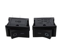 (R) 2 Pcs Voiture AC 6A/250V 10A/125V 2 broches 2 Positions ON/OFF Interrupteur a bascule KCD1