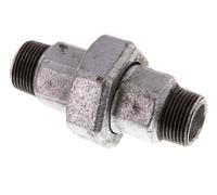 R 3/4'' Fonte zinguée Embout double 3 pièces à étanchéité conique 25 Bar