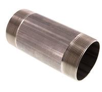 R 3'' Mamelon double pour tuyau en acier inoxydable 20 Bar DIN 2982 - 180mm