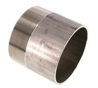 R 4'' Male x 114.3mm Raccord pour tuyau en acier inoxydable avec embout à souder 20 Bar DIN 2982 - 100mm
