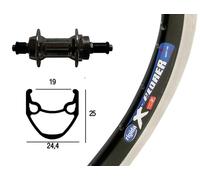 Winora Rigida X-plorer Qr 6-7s 26´´ Rear Wheel Noir 10 x 135 mm