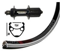 R.ARR.700C WINORA EXAL XR-1 32 TR.SH.TIAGRA BLO.RA.130 NOIRE - 2148511600 -