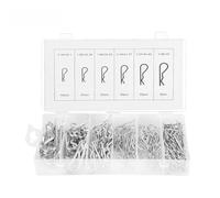 R Assortiment de goupilles fendues 150 pièces ensemble de fixations à clips pour goupilles de tracteur durables de haute qualité avec boîte en plastique pour la réparation et