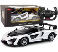 R/C Mclaren Senna Rastar 1:14 Blanc avec télécommande Voiture télécommandée