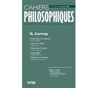 R. Carnap (Cahiers Philosophiques, N° 161 2/2020)