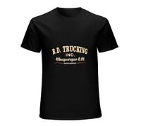 R.D. Trucking Convoy Inspired T-Shirt - Retro 70S Film Movie Tee Shirts Men's Man Black XXL