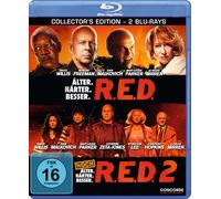 R.E.D./R.E.D.2-COLLECTOR'S EDITION - BRUCE WILLIS/MORGAN FREEMAN 2 BLU-RAY NEUF