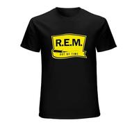 R.E.M Out of Time T-Shirt Unisex Gift Men's Black Tees M