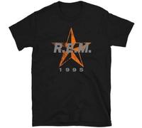 R.E.M T Shirt REM Band Shirt 1980s Alternative Rock Tee PTT2703 Black M