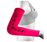 R-Evenge Arm Tubular Tape Carbone Compression, Breveté, Manchon Vendu par paire (Small, Fuchsia Fluo)