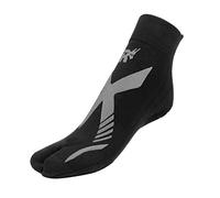 R-EVENGE Chaussette technique Pool 1 Finger active en piscine et sur surfaces humides, antidérapante, anti-bactérienne, idéale pour la natation Aquagym, HYDROBIKE, noir/argent, S