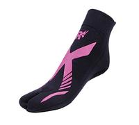 R-EVENGE Chaussette technique Pool 1 Finger active en piscine et sur surfaces humides, antidérapante, anti-bactérienne, idéale pour la natation Aquagym, HYDROBIKE, Noir/fuchsia, M