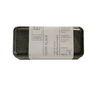 R & F 104ml (small cake) Encaustique (peinture à la cire) Noir d'ivoire (1111)