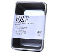 R&F Handmade Paints Heavy Duty Encaustic Palette Cups, Large by R&F Handmade Paints